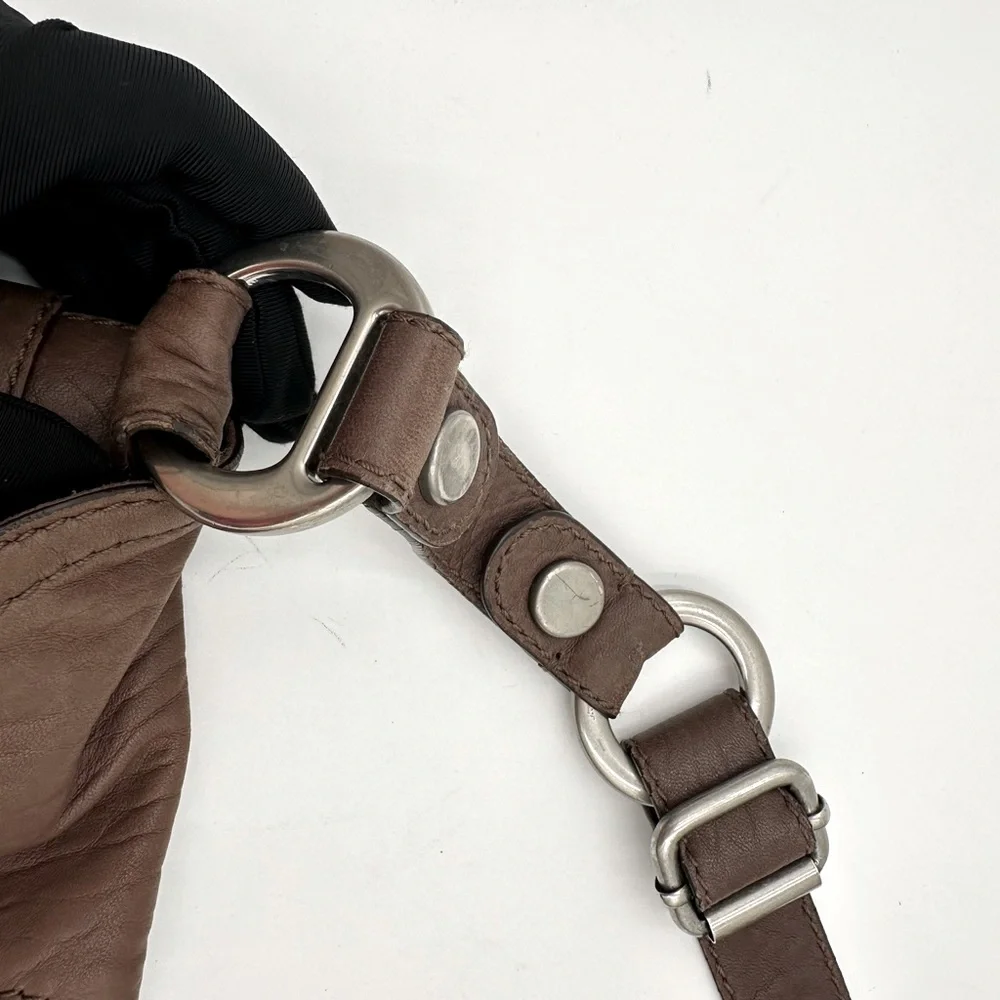 Vintage Fossil Fifty Four Leather Hobo Crossbody